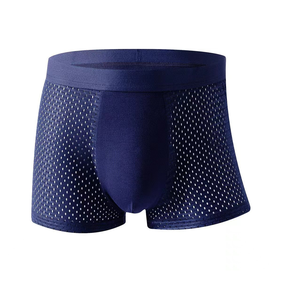 Men's Underwear Men's Mesh Ice Silk Boxer Briefs Antibacterial Youth Boxer Briefs Breathable Loose Student Trendy Fashion http://detail.1688.com/offer/930947820676.html