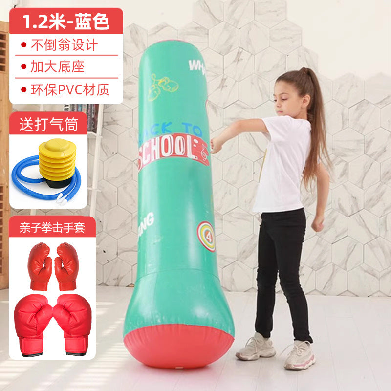 Inflatable Punching Bag Punching Column Standing Sandbag Adult Home Training Equipment Children's Equipment