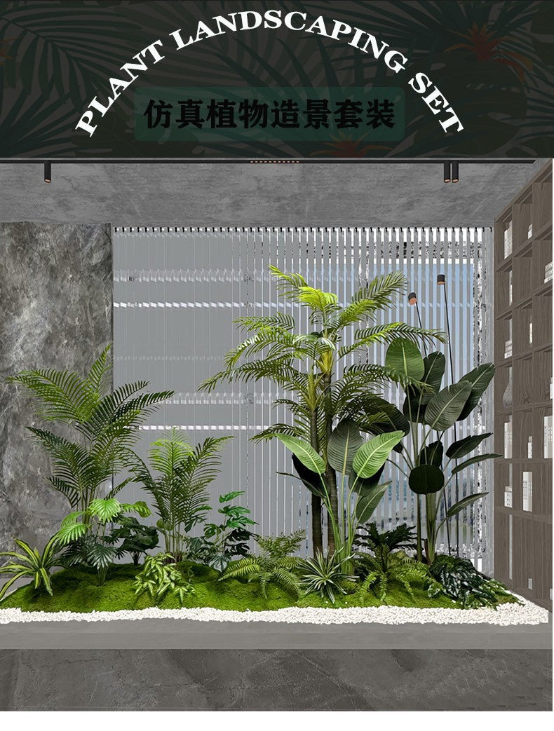 Artificial Plant Landscaping Large Anthurium Traveler's Palm Potted Plant Office Dining Room Staircase Under Cabinet Window Green Plant Decoration