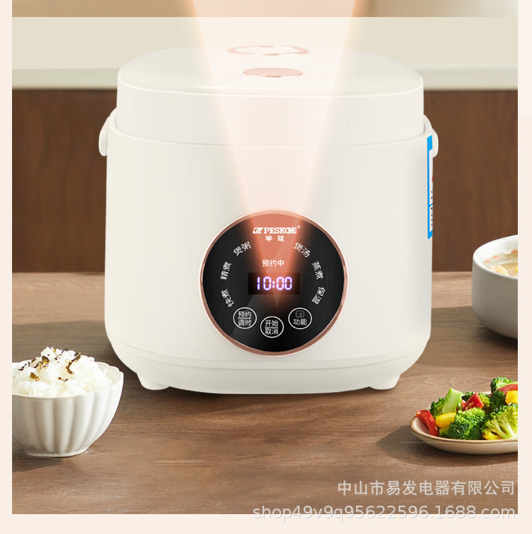 Positive Hemisphere Household Rice Cooker Small Mini1to2People3L Multifunctional Smart Rice Cooker with Reservation and Steaming Wholesale