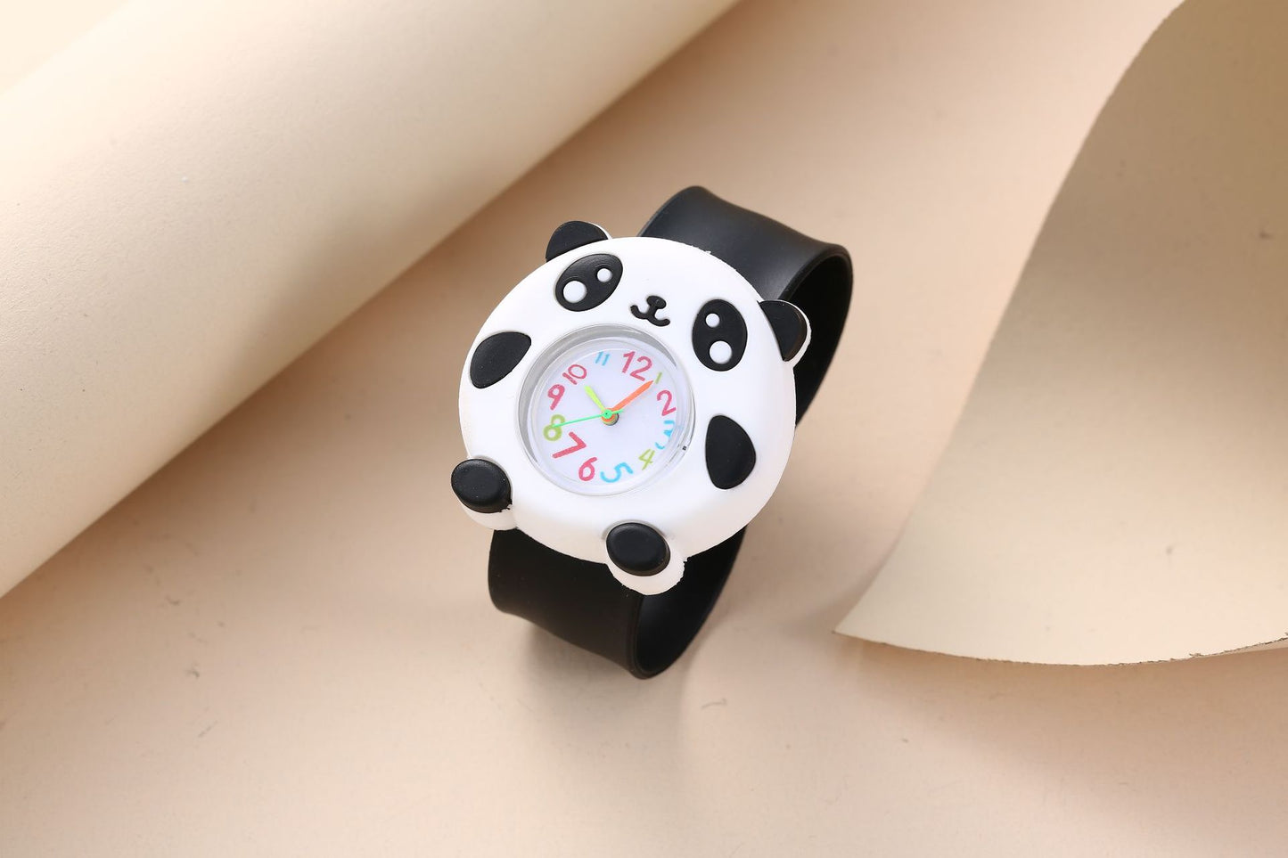 Children's Cute Fashion Snap Watch for Boys and Girls Quartz Watch Childlike Chronograph Large Dial
