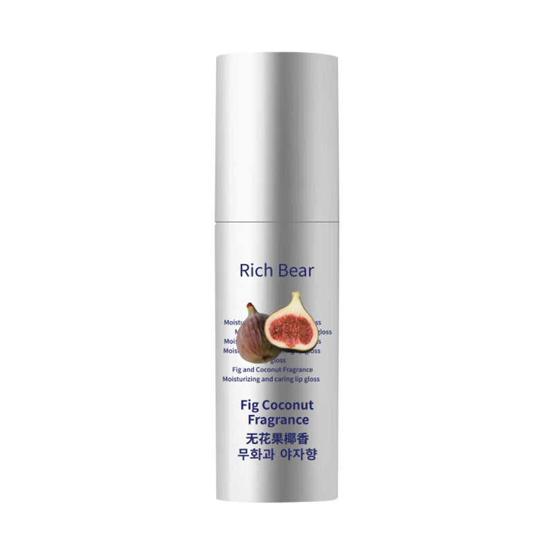 RichBear Moisturizing Fig Coconut Lip Gloss Hydrating Mirror Gloss Moisturizing Lip Balm Care Hydrating Essence Oil