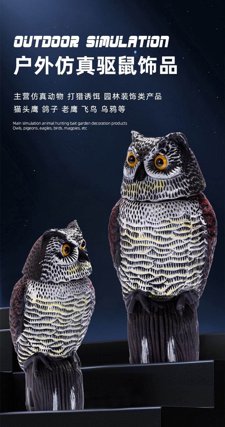 Cross-Border Garden Decoration Simulation Owl Ornament Creative Animal Model Small Yard Landscaping Gardening Decoration Free Shipping