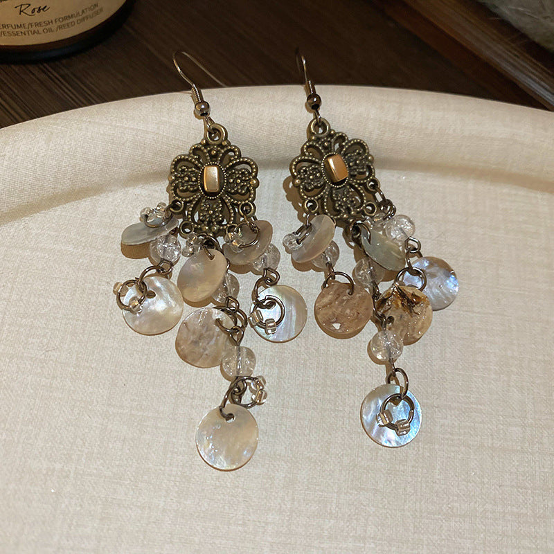 Bohemian Style Earrings for Women2025New Hot-Selling High-End Ethnic Style Unique Exaggerated Earrings Elegant Ear Jewelry