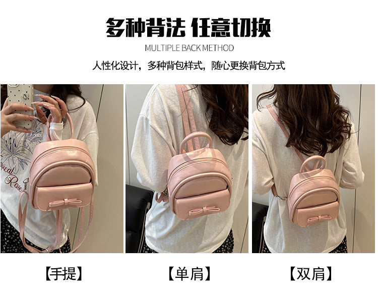 Simple Double Shoulder Small Bag for Women Spring Summer2025New Single Shoulder Crossbody Bag Korean Style Women's Fashion Handheld Small Square Bag