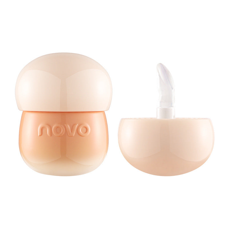 NOVO Little Mushroom Milk Jar Lip Mud Lip Jelly Velvet Matte Waterproof Lipstick Not Easy To Fade Non-stick Cup Lipstick Makeup