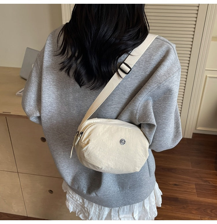 Casual Crossbody Bag Fashion Nylon Style Bag for Cycling ins New Small Bag Lightweight Single Shoulder Nylon Hip-Hop