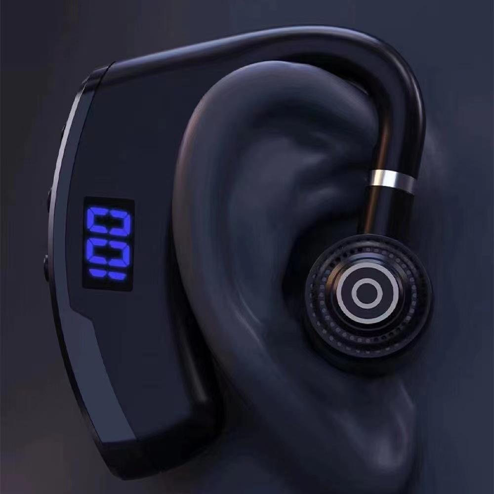 V9Digital Display Wireless Bluetooth Earphones for Phones, Sports In-Ear, Noise Canceling, Ultra-Long Battery Life, Standby, Business, Cross-Border