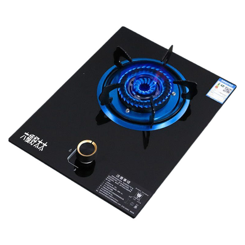 Gas Stove Single Burner High Heat Home Use Countertop Liquefied Gas Single Eye Single Burner Energy-saving Timer Gas Stove for Smooth Stir-frying