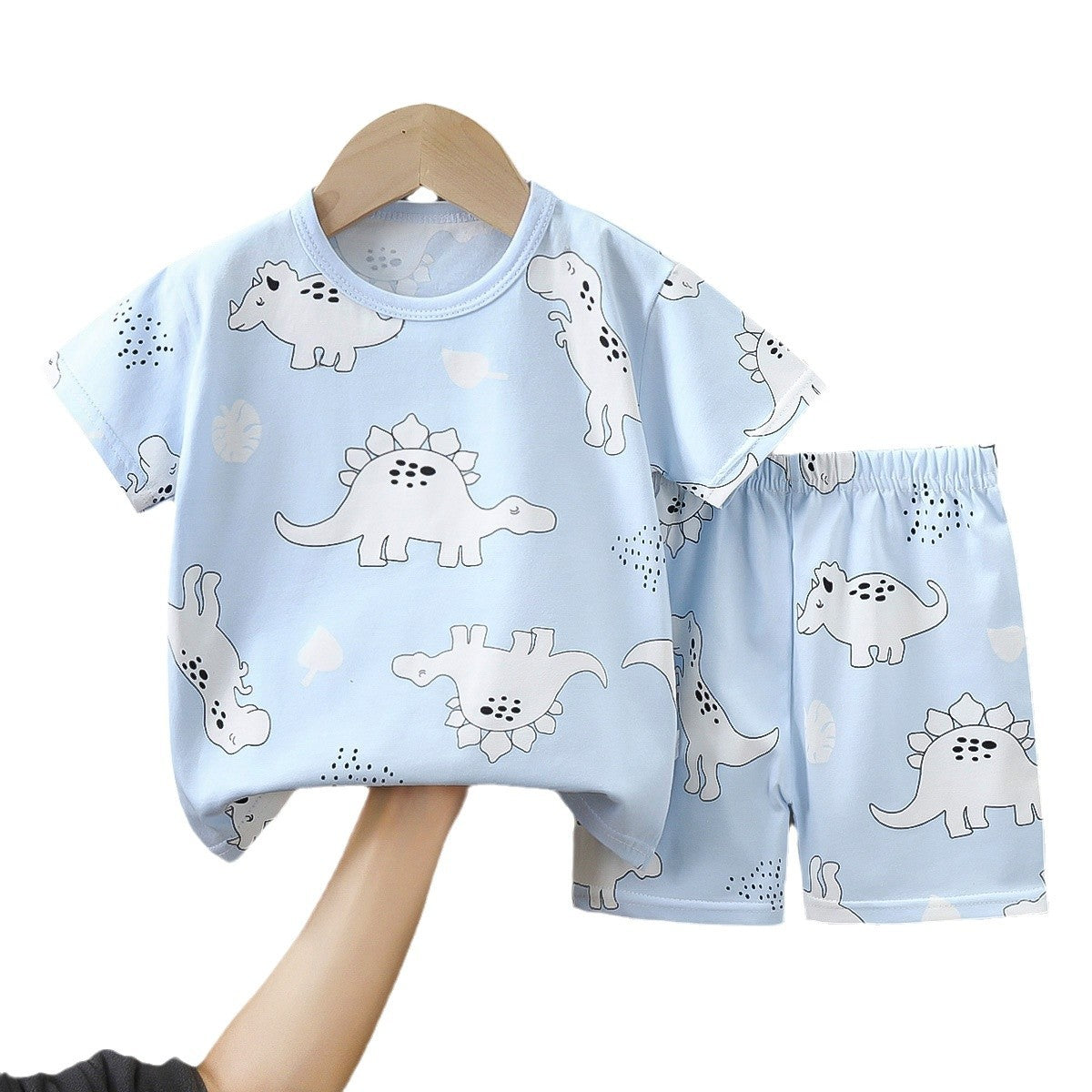 Children's Summer Short Sleeve Set a Cotton-like Boys' and Girls' Clothing t T-shirt Baby Summer Clothing2025Children's Clothing