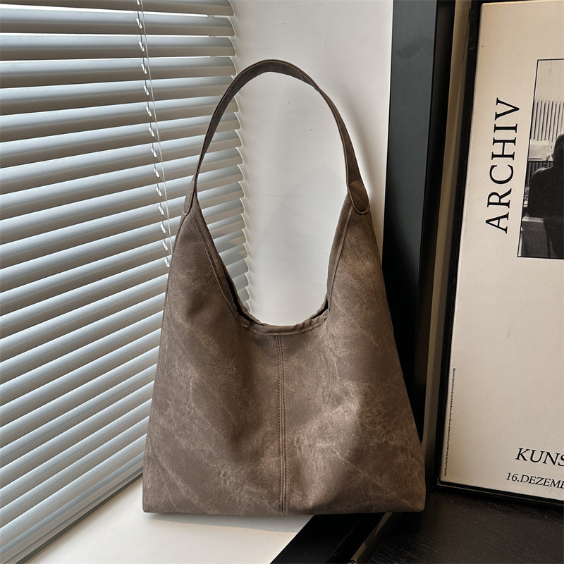 European and American Style Large Capacity Women's Bag2025Summer New Fashionable Single Shoulder Tote Bag Casual Underarm Bag