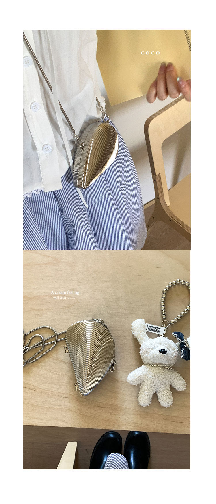 Mini2025Summer New Bag Niche Metal Shell Single Shoulder Chain Crossbody Bag Evening Fashion Small Bag for Women