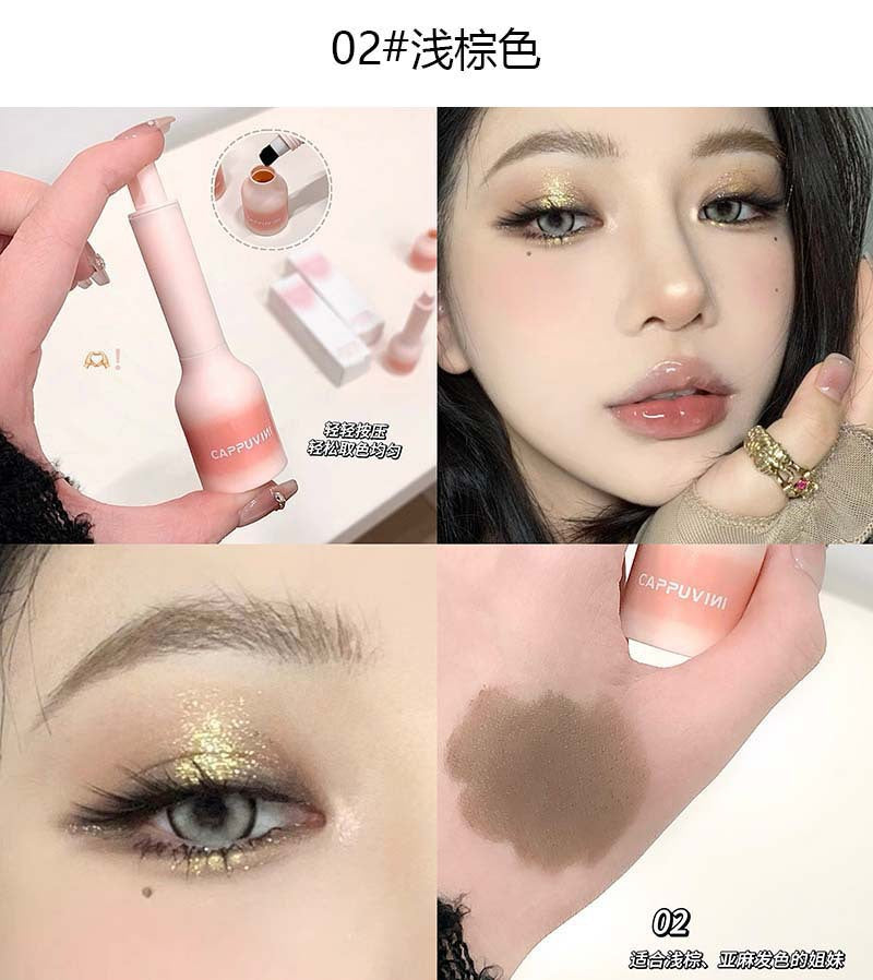 Cappuvini Large Eyebrow Brush Dye Eyebrow Cream Fluffy Water Eyebrow Pencil Dye Eyebrow Wild Eyebrow Hairline Pencil Press Cushion286
