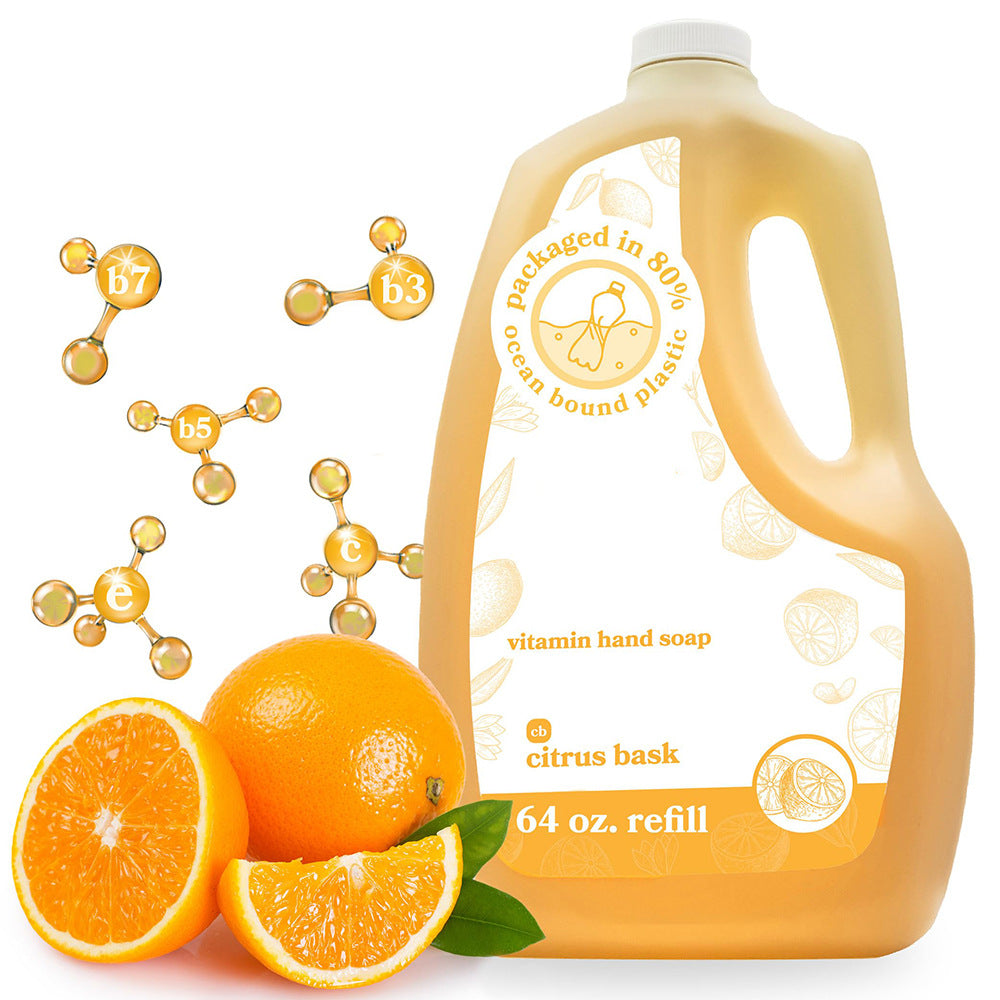 Liquid Soap Cross-Border Orange Long-Lasting Fragrance Bath Soap Liquid Bottle Liquid soap Handmade soap