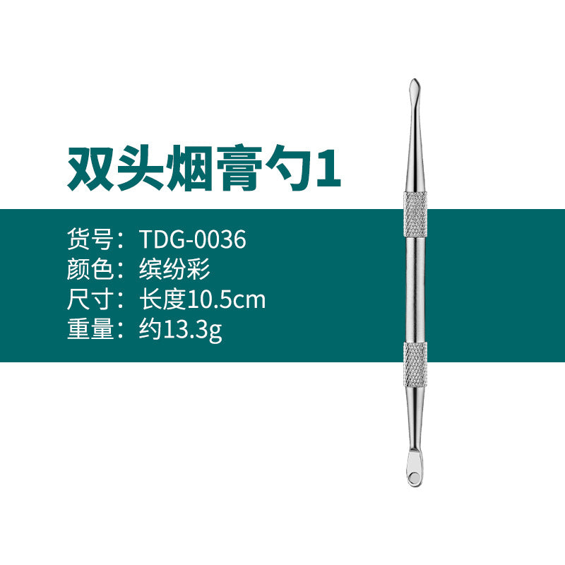 Manufacturer Wholesale Stainless Steel Tobacco Spoon Set Cleaning Pipe Tools Carving Tools Tobacco Spoon Tools Cross-Border In Stock