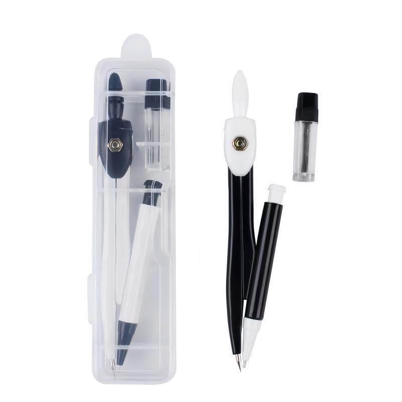 Little Frog Compass Set Student Exam Ruler and Compass Set Standard Drawing Tools Learning Ruler Supplies Stationery