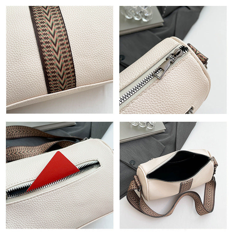 Genuine Leather Fashion Large Capacity Women's Bag2023New Top Layer Cowhide European and American Retro Casual Bag Trendy Single Shoulder Crossbody Bag