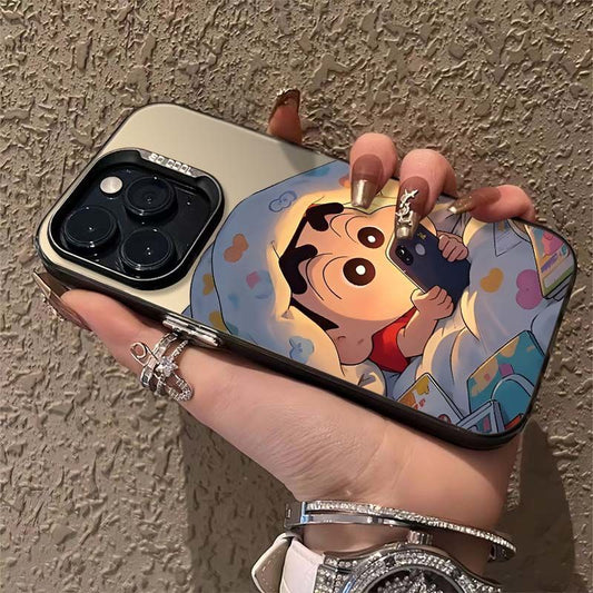Hide Under the Covers Xiao Xin Apple16pro Phone case iPhone15Colorful Silver Apple13min Painted Anti-drop Case XSXR