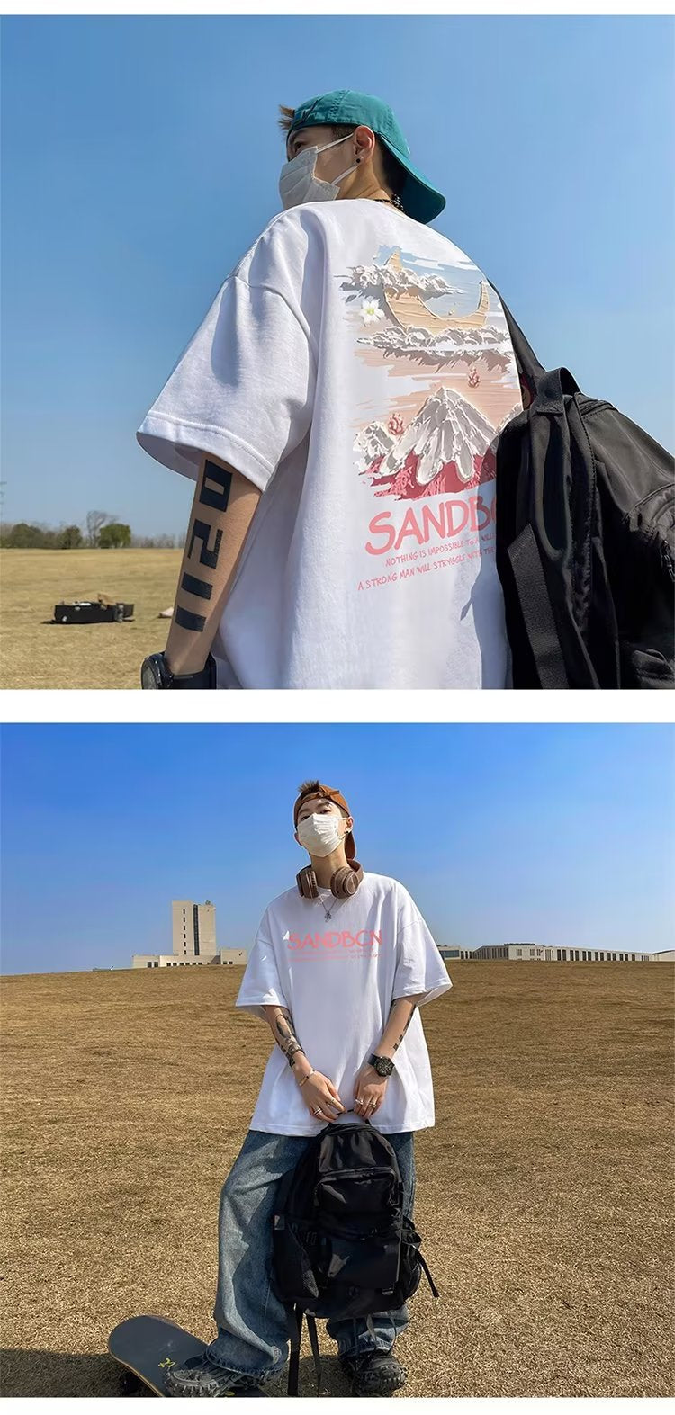 Summer New Short Sleeve Loose t T-shirt Men Fashion Brands Casual Half Sleeve Trendy T-shirt Bottoming Shirt Half Sleeve Shirt