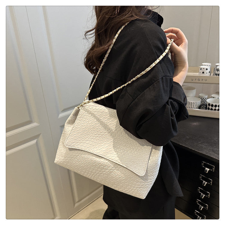 Korean Style ins Chain Bag Versatile Simple Large Capacity Shoulder Bag New Large Underarm Bag Commuter Bag