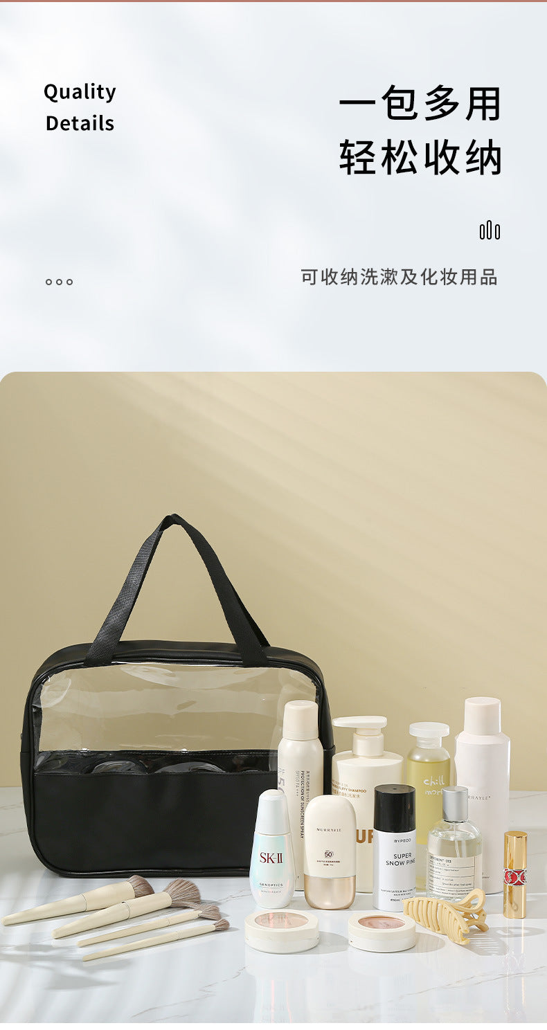 Transparent Cosmetic Bag New Large Capacity Waterproof Visual Portable Women's Travel Toiletry Bag Cosmetic Storage Bag