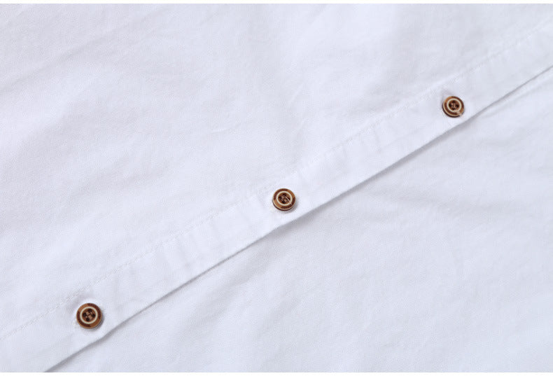 In Stock Japanese and Korean Style Spring Summer Two-Way Cotton Shirt for Women Loose Mid-Length Top Artistic Embroidery Short Sleeve Jacket