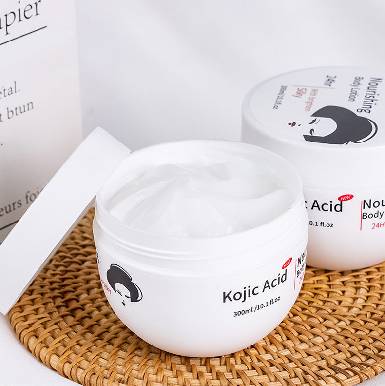 Foreign Trade Kojic Acid Series Full English Body Lotion Long-lasting Fragrance Facial Deep Hydration Moisturizing Cream Cross-border Skincare Products