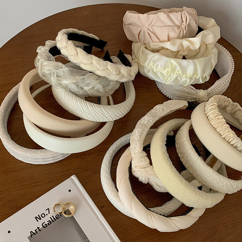 Super Fairy Sweet Cream Headband Internet Celebrity High Crown Face Washing Headband Fashionable Versatile Light Luxury Elegant Hair Accessories Wholesale