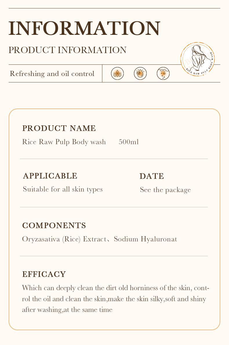 Full English Rice Skincare Set BIOAOUA Rice Puree Series Six-Piece Set Box Cross-Border Wholesale