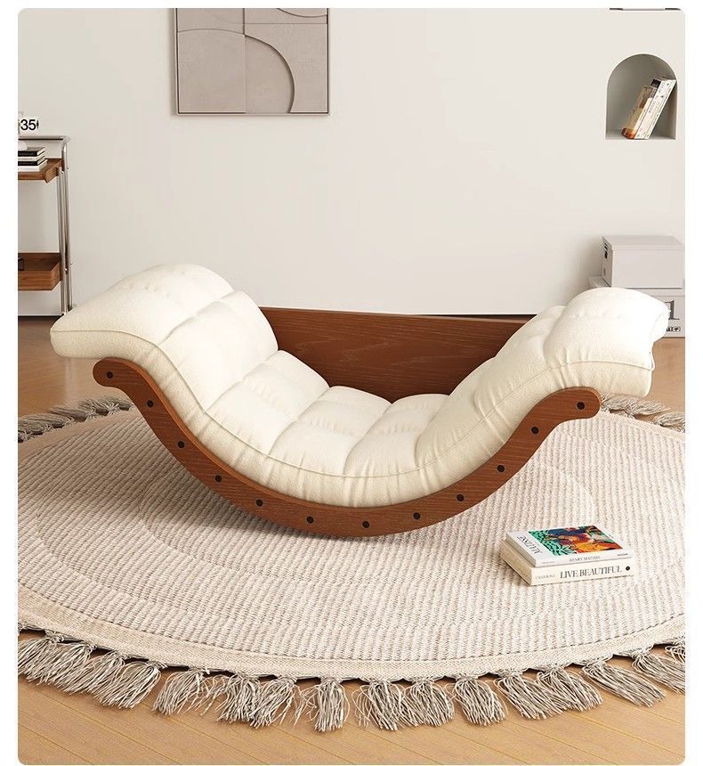Rocking Chair Banana Sofa Recliner Rocking Multi-Functional Single Dual-Use Living Room Balcony Sofa Chair Home Leisure Lazy Chair