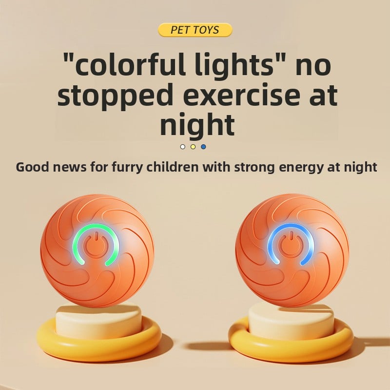 Dog Toy Rolling Ball Electric Gravitational Jumping Pet Relieving Boring Intelligent Companion Bite Resistant