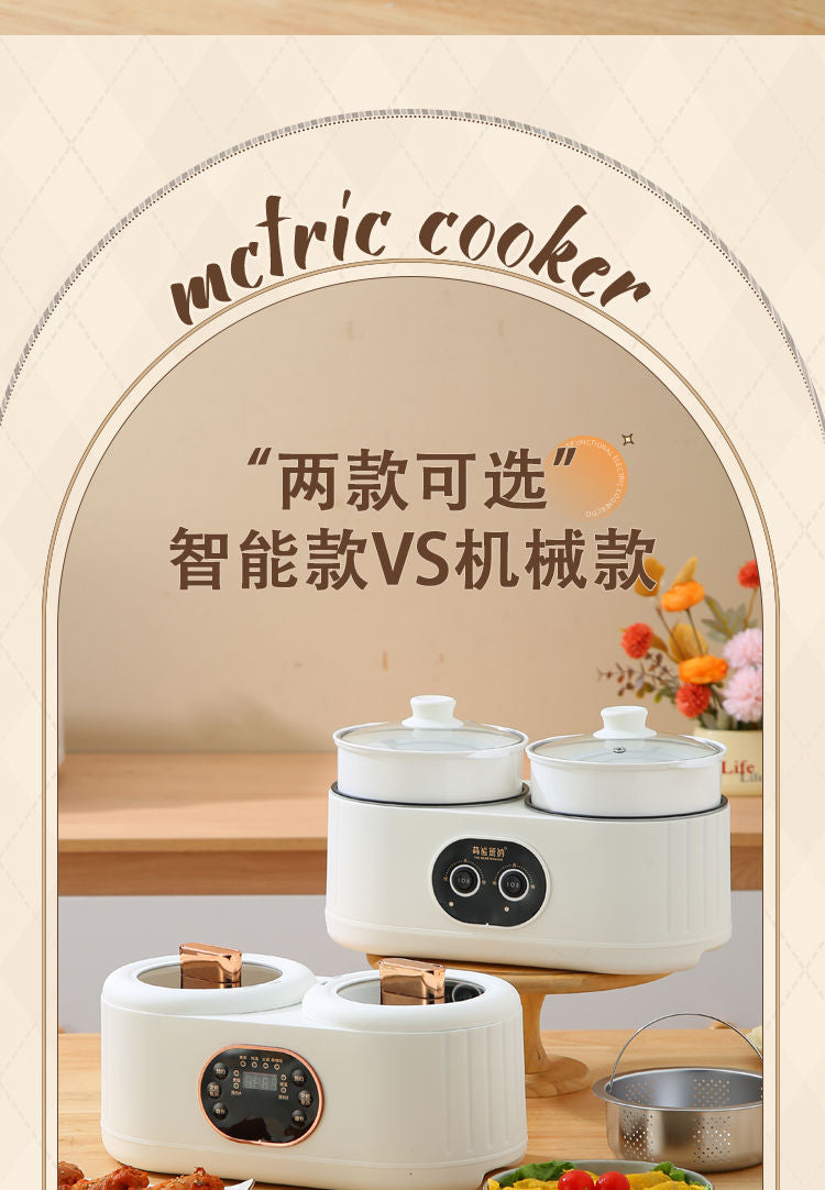Wholesale Dual Pot Rice Cooker Fully Automatic Multi-Functional Integrated Rice Cooker Hot Pot Steaming Intelligent Reservation Insulation