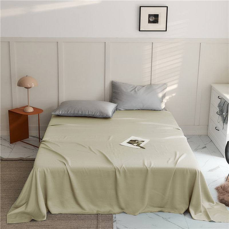 60Lanzing Tencel Single Item Only Bed Sheet Summer Solid Color Lyocell Bed Skirt Silky Cool Single Piece Duvet Cover Quilt Cover