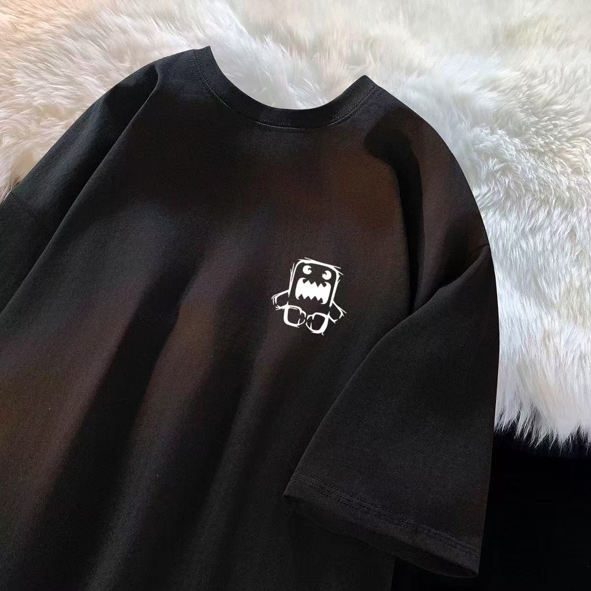 t Trendy Brand Short Sleeve T-Shirt200Summer New Pure Cotton Men's Short Sleeve Korean Style Trendy Top Fashion Base Shirt