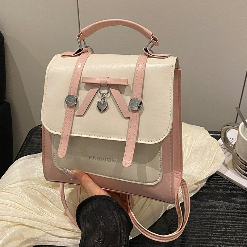 Single Shoulder Double Shoulder Women's Bag2025New Fashionable Girly Casual Multi-use Small Square Bag Spring Summer Hot-selling Women's Bag