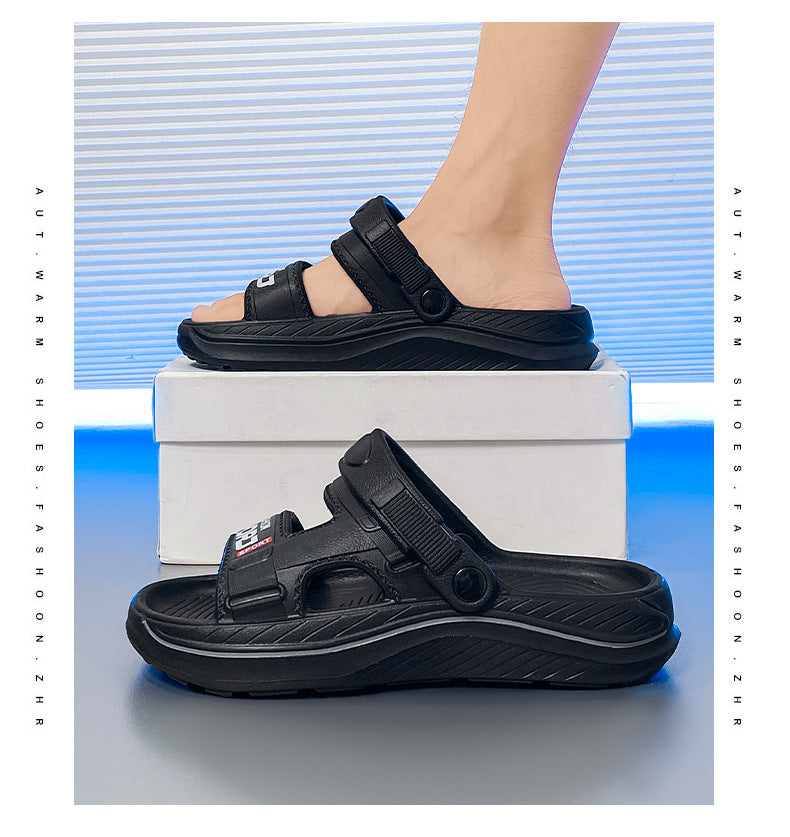Men's Summer Sandals2025New Outdoor Wear Comfortable Men's Anti-Slip Driving and Beach Sandals