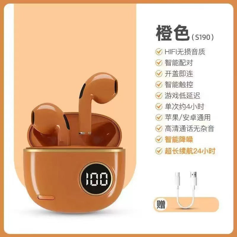 2025New S190Wireless Bluetooth Headset High Endurance Sports Game Noise Reduction Sound of Berlin Huaqiangbei Headset