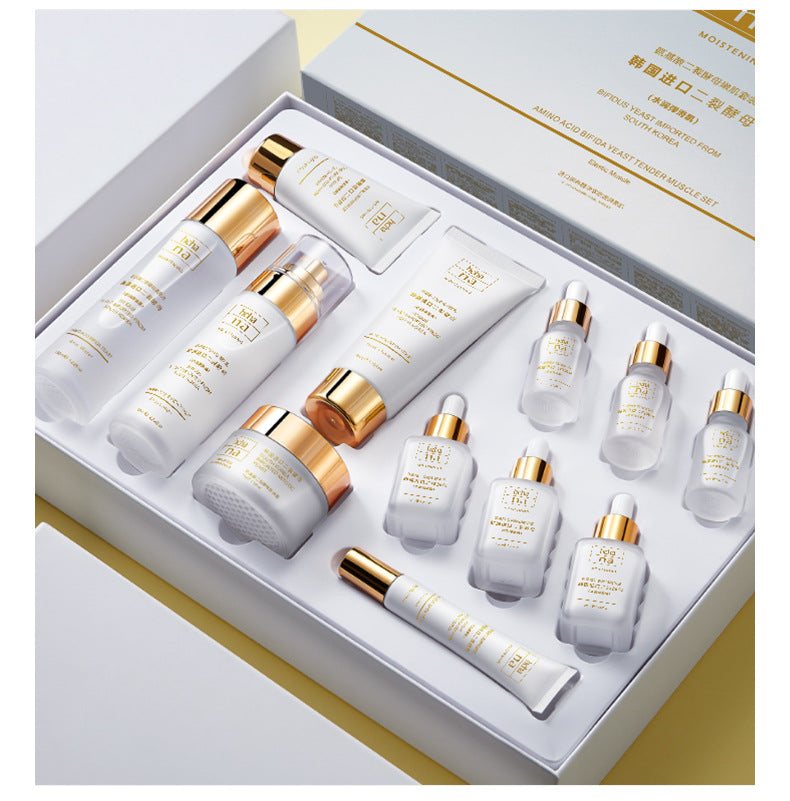Han Chan Two-Split Yeast Amino Acid Skin Rejuvenation Set Hydrating Whitening Skincare Kit Niacinamide Skincare Set