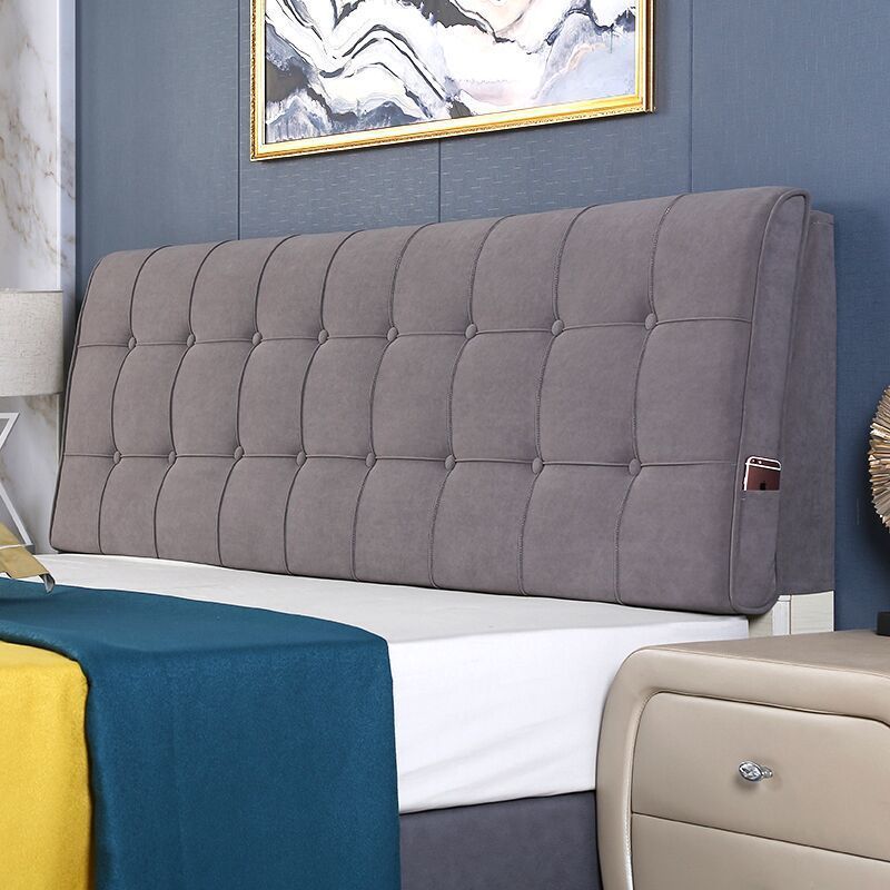 Headboard Cushion Full Cover Cushion Soft Cover Light Luxury Pillow Modern Tatami Simple Self-Adhesive Anti-Collision Head Fixation