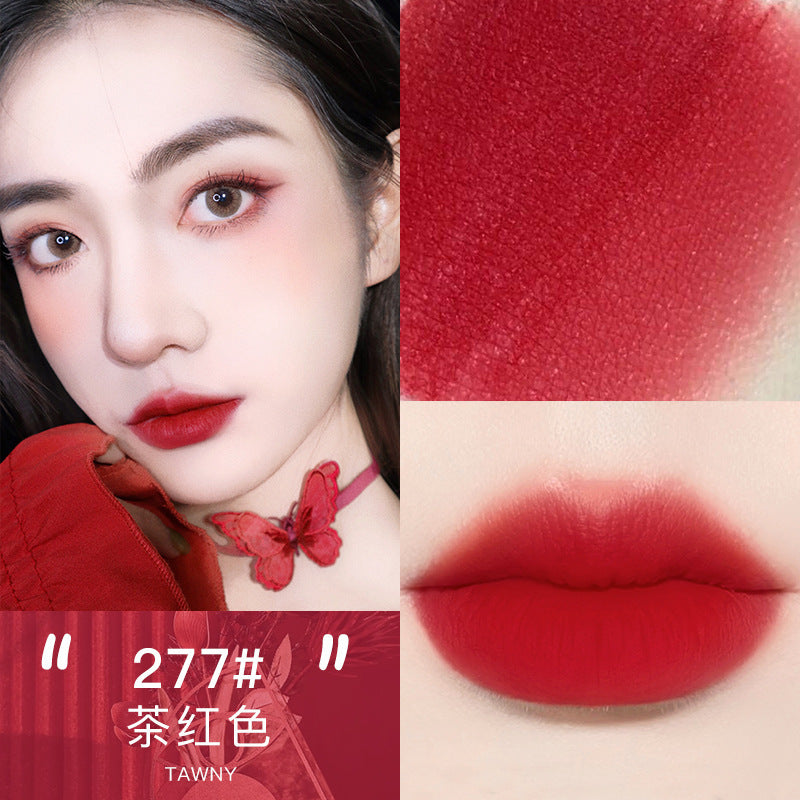 NOVO Little Mushroom Milk Jar Lip Mud Lip Jelly Velvet Matte Waterproof Lipstick Not Easy To Fade Non-stick Cup Lipstick Makeup