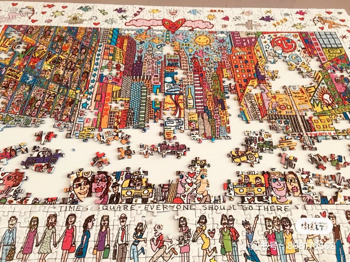 It is said that only20%People can put it together in one go And you? Times Square Puzzle1000Piece0.9kg
