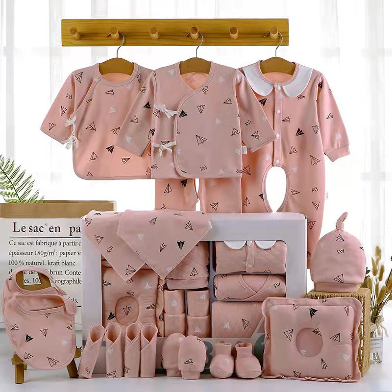 Newborn baby gift box pure cotton set03Newborn Baby Maternity Supplies Collection 100-Day Gift Set