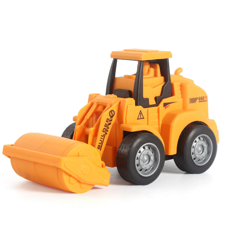 Hot-Selling Children's Push and Slide Construction Vehicles Excavator Bulldozer Fun Simulation Toy Vehicles Factory Direct Sale