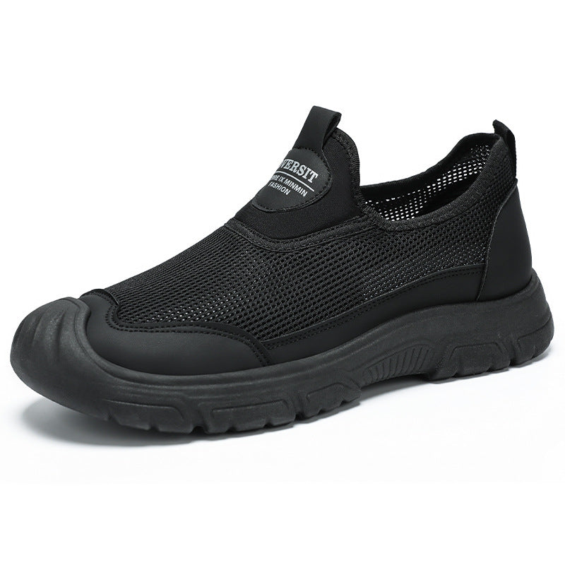 Men's Breathable Casual Shoes Summer New Fashion Sports Shoes Dropshipping Versatile Single Shoes Soft Sole Comfortable Dad Shoes