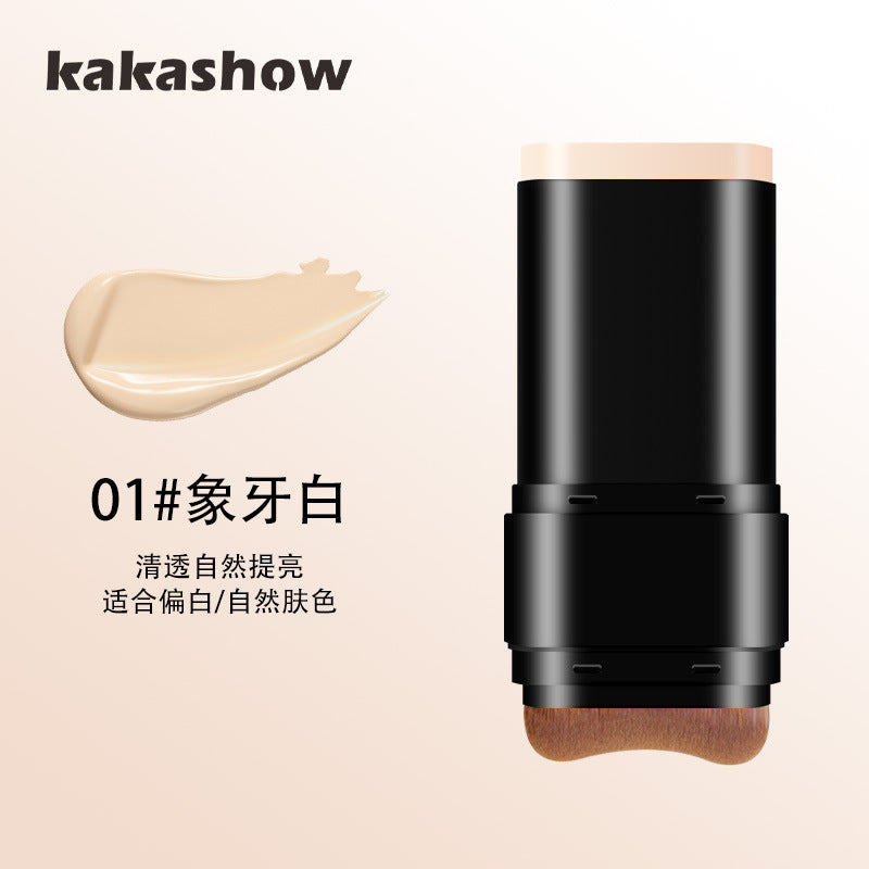 kakashow Beauty Skin Hydrating Foundation Stick Flawless Base Makeup Concealer Long-lasting Non-cakey Creamy Skin Brightening C435
