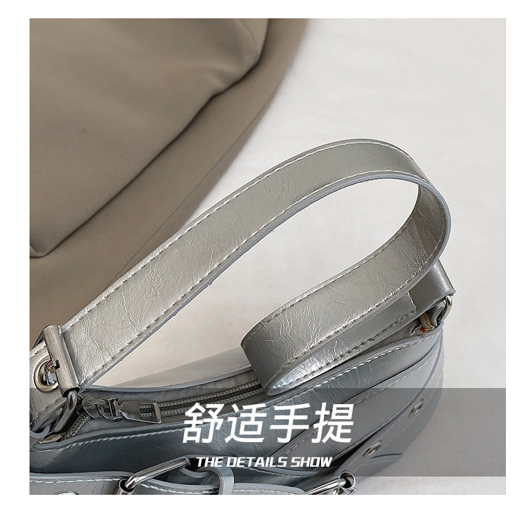 Women's Bag2025New Bag Niche Texture Baguette Bag Retro Underarm Bag Versatile ins Trendy Single Shoulder Crossbody Bag