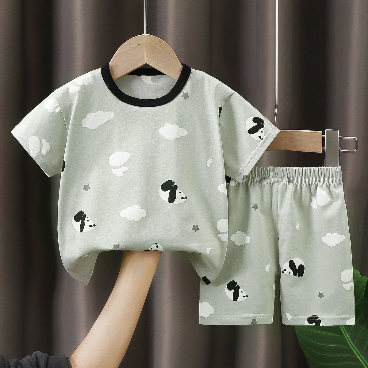 Children's Summer Short Sleeve Set a Cotton-like Boys' and Girls' Clothing t T-shirt Baby Summer Clothing2025Children's Clothing