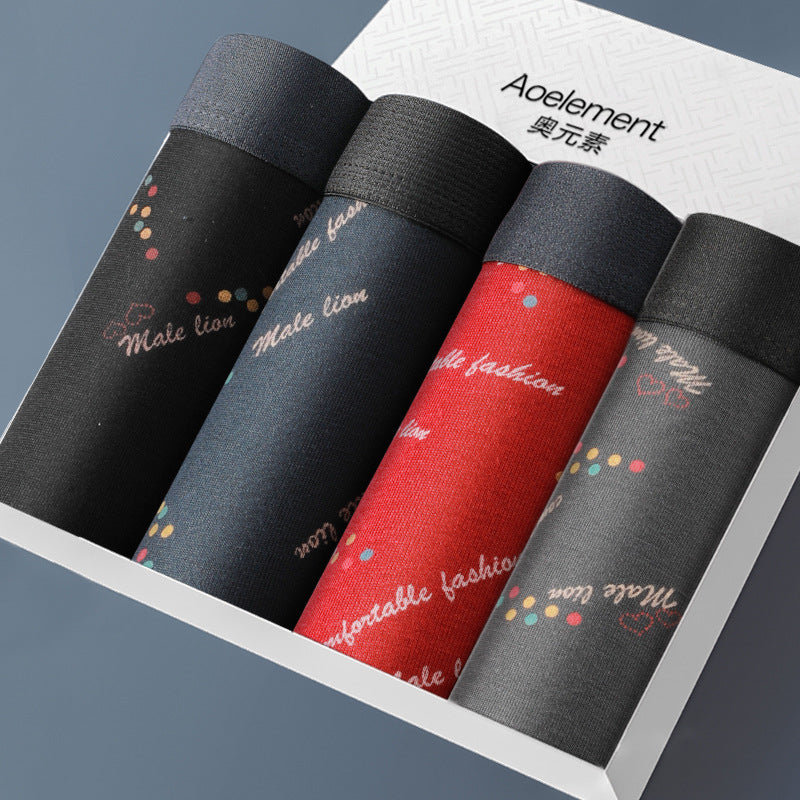 Four-Pack Gift Box Men's Wholesale Underwear Men's Boxer Briefs Breathable Youth Triangle Underwear Men's Underwear Wholesale http://detail.1688.com/offer/615341246204.html