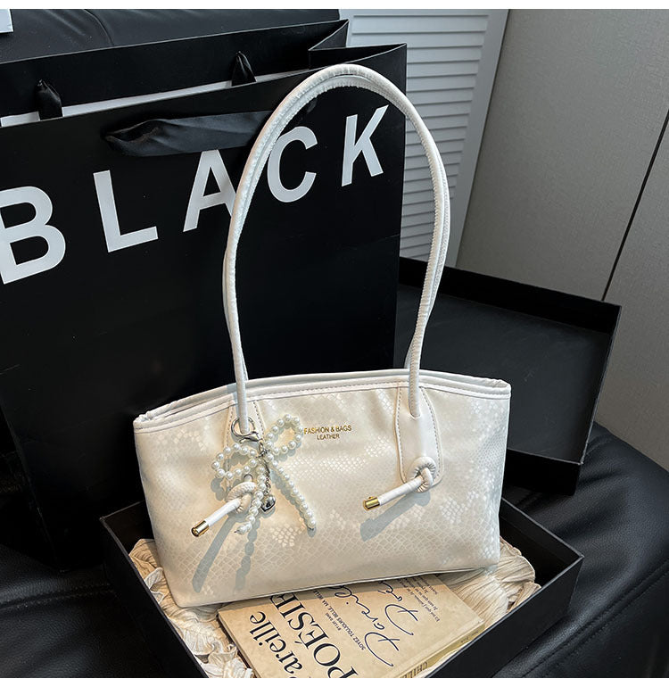 High-end stylish large-capacity women's bag2025New Spring and Summer Niche Single Shoulder Underarm Bag for Work and Commuting