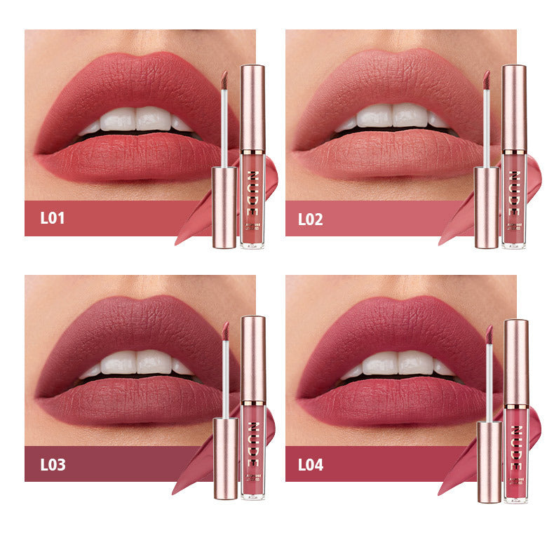 Langmanni16Lip Gloss Set Matte Velvet Four-Pack Lip Gloss Set